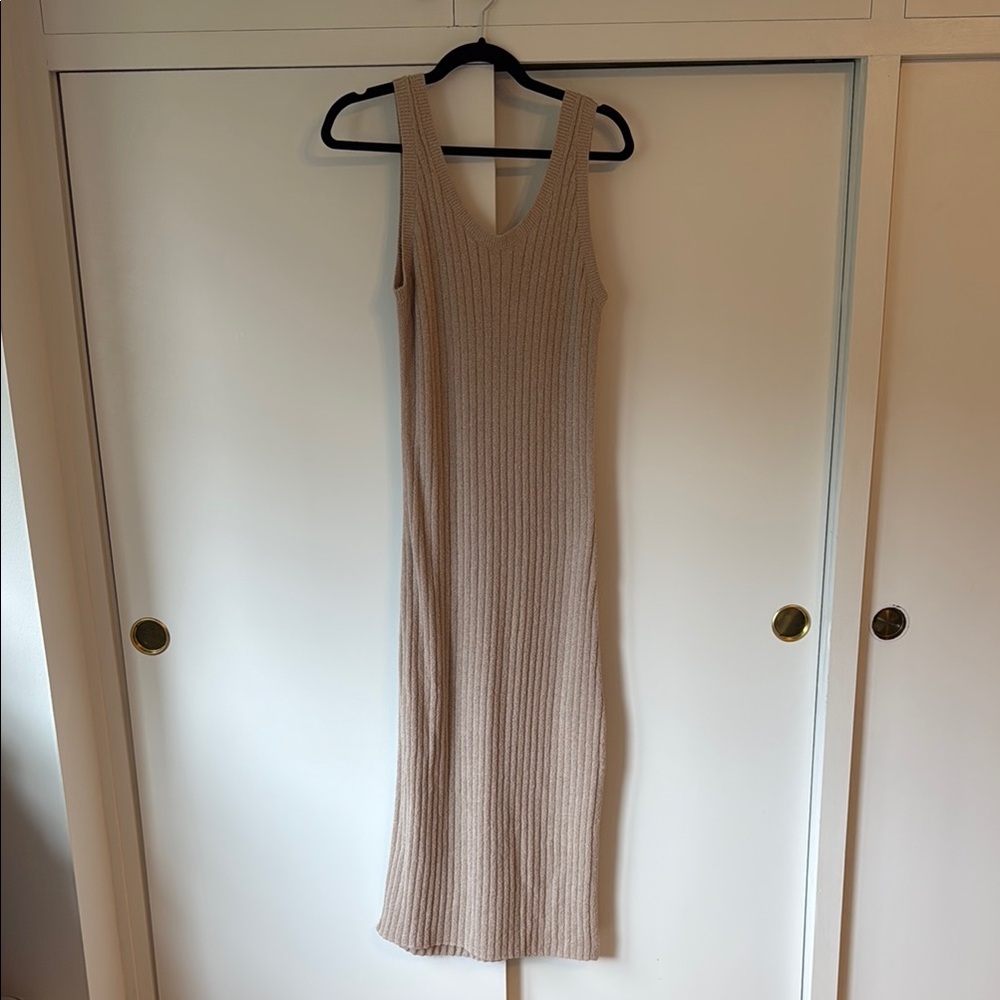 & Other Stories knit beige dress